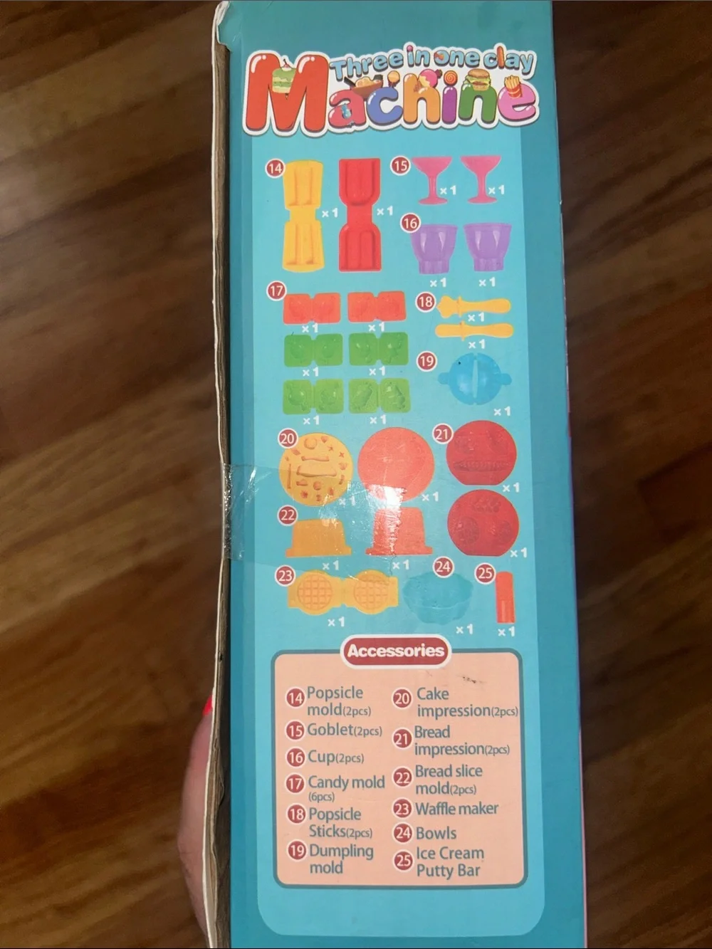 Three in One Clay Machine Kids Playset - Pink and Blue